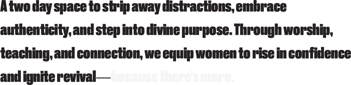 A two day space to strip away distractions, embrace authenticit